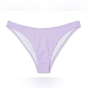 New Shade & Shore XL High Leg Cheeky Bikini Bottoms Lavender NWT